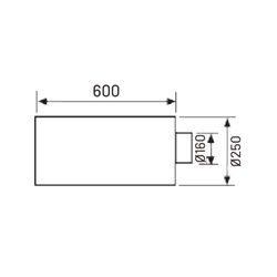 Piège à son Ø160 mm Longueur 700 mm