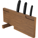 Planche à découper 308549 avec 3 couteaux, noyer