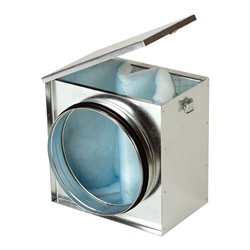 Caisson pour filtre Filtre G4 avec trappe d'accès raccordement à joint Ø450 mm