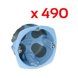 Pack de 490 Boîtes d’appareillage étanches à l’air 1 poste Prof 40 mm