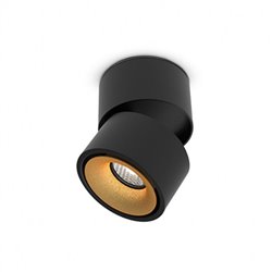 Applique LED orientable noir 12W 930/1005/1000 Lm Blanc chaud à Blanc jour COSMOS