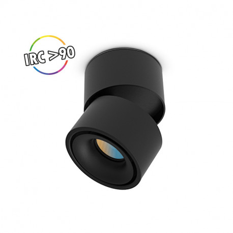 Applique LED orientable noir/noir 12W 930/1005/1000 Lm Blanc chaud à Blanc jour COSMOS