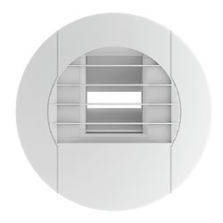 Bouche hygroréglable BEH RENOV 10-40/75 m3/h Ø125 mm sans manchette