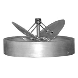 Registre à volets Ø250 mm pour le raccordement et le réglage des diffuseurs DCI