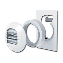 Platine de rénovation 177x278 mm pour remplacement de bouche ventilation avec entretoise