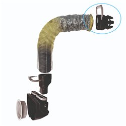 Réduction conique Plastique Ø80/90 mm pour réseau PLUGGIT