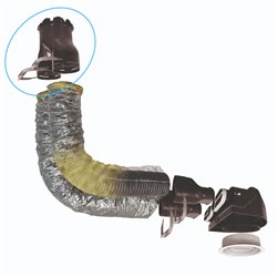 Réduction conique Plastique Ø90/125 mm pour réseau PLUGGIT