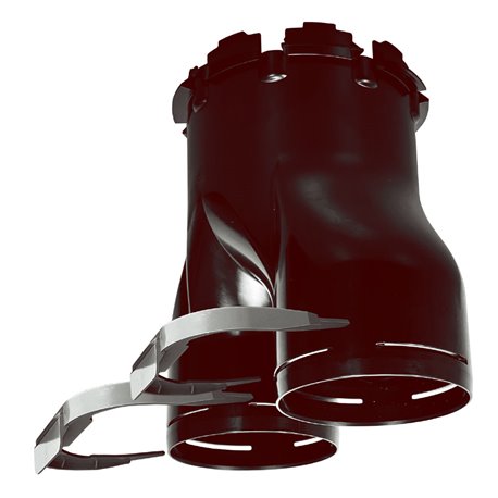 Réduction conique Plastique Ø90/125 mm pour réseau PLUGGIT