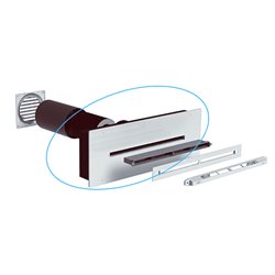 Silencieux pour traversée de mur avec manchon MAC45