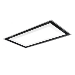 Hotte de plafond Mythos Inox/verre blanc 90 cm 223064