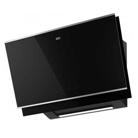 Hotte inclinée Mythos Pro Noir, profils inox 90 cm 233469