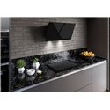 Hotte inclinée AQ-Sense Verre noir 80 cm, murale 090314