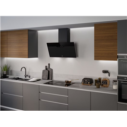 Hotte inclinée Maris Drip free Verre noir 90 cm 090079