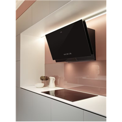 Hotte inclinée Maris Pro Noir 90 cm 233810