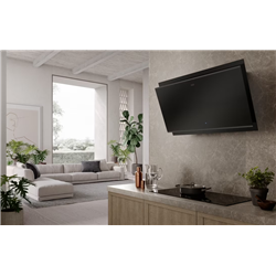 Hotte inclinée Mythos AirHub Noir 90 cm 221473