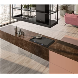 Hotte ilôt Mythos T-Shelf Noir mat 180 cm 216813