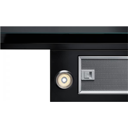 Hotte inclinée Smart Verre noir 90 cm 614690