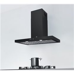 Hotte box Tale Inox noir 90 cm 090093
