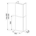 Cheminée pour hotte cuisine Smart - Neo - Maris 2.0 inox 636921