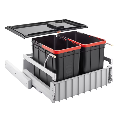 Poubelle sous évier Sorter Duo 60, 2 bacs 44 Litres 414024