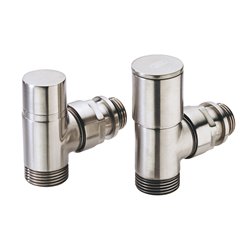 Kit robinet manuel ''Sphère'' corps équerre + raccord de Réglage S418404 Chromé