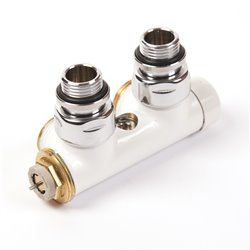 Robinet thermostatique à connexion centrale design 748025 Blanc
