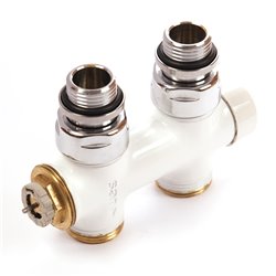 Robinet thermostatique à connexion centrale design 749026 Blanc