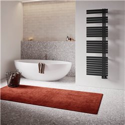 Sèche serviette eau chaude Soul 478 Watts, Mât à droite Noir opaque K1