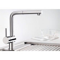 Blanco Robinet Cuisine avec douchette LINUS-S inox brossé