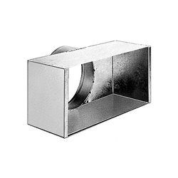 Plénum en acier MT F3 sur l'arrière ⌀125 mm 250x150 mm