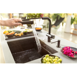 Mitigeur cuisine Active Twist à douchette Noir Mat 172409