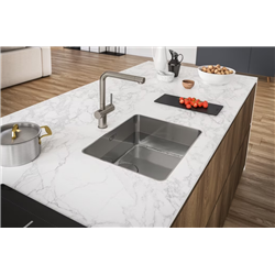 Mitigeur cuisine Active Twist à bec Nickel brossé 056891