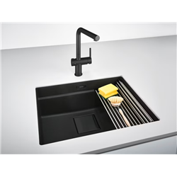 Mitigeur cuisine Active Twist à bec Noir Mat 171693
