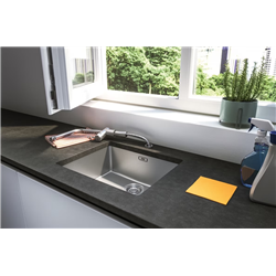 Mitigeur cuisine Atlas Néo solution fenêtre à bec Escamotable Inox 444880