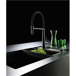 Mitigeur cuisine Icon Semi Pro à douchette Noir mat 276725