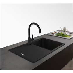 Mitigeur cuisine Lina J à bec Noir mat 901598