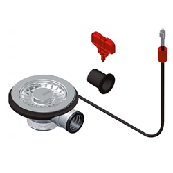 Bonde pour évier Automatique sans sortie trop-plein Ø90 mm 667825