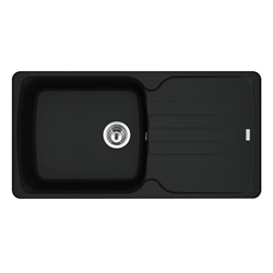 Evier Antea Fragranit+ AZG 611-XL Noir mat 