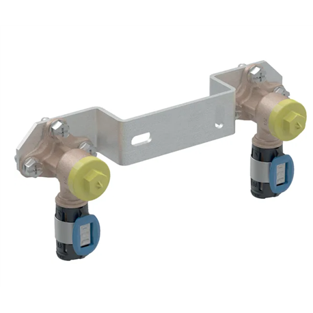Applique 90° FlowFit prémontée, double, coudée Ø 12 mm 619.690.00.1