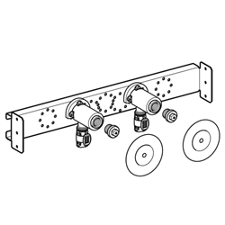 Applique 90° FlowFit prémontée, double, droite Ø 12 mm 619.670.00.1