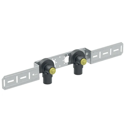 Applique 90° FlowFit prémontée, double, déportée, isolée Ø 12 mm 619.640.00.1