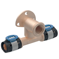 Lot de 10 appliques en T 90° FlowFit, déportée Ø 15 mm 620.981.00.1