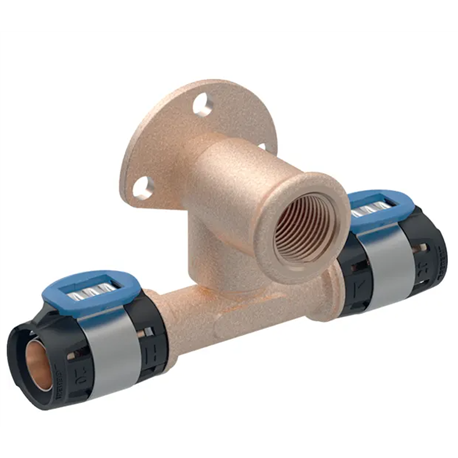 Lot de 10 appliques en T 90° FlowFit, déportée Ø 15 mm 620.981.00.1 Lot de 10 appliques en T 90° FlowFit, déportée Ø 15 mm 620.981.00.1
