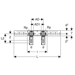 Boîte de raccordement 90° Flowfit Ø 12/15 mm 650.791.00.3