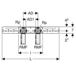 Boîte de raccordement 90° Flowfit Ø 15 mm 650.792.00.3