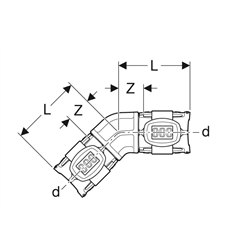 Coude FlowFit Ø 65 mm 620.067.00.1