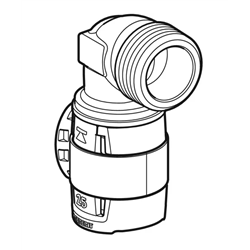 Lot de 5 coudes raccord 90° FlowFit avec filetage mâle Ø 20/25 mm 620.512.00.1