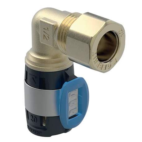 Coude 90° FlowFit avec raccord à compression Ø 12 mm 620.710.00.1 Coude 90° FlowFit avec raccord à compression Ø 12 mm 620.710.00.1