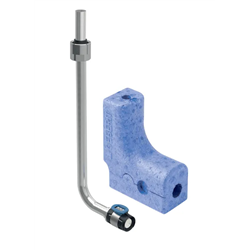 Lot de 2 coudes de raccordement 90° FlowFit en tube métallique avec raccord union pour eurocône Ø 12/20 mm 619.400.22.1