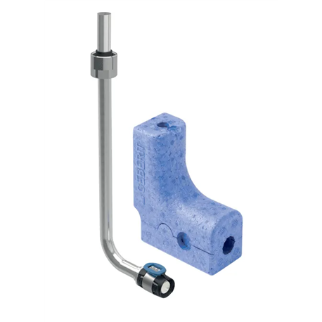 Lot de 2 coudes de raccordement 90° FlowFit en tube métallique avec raccord union pour eurocône Ø 12/20 mm 619.400.22.1 Lot de 2 coudes de raccordement 90° FlowFit en tube métallique avec raccord union pour eurocône Ø 12/20 mm 619.400.22.1